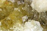 Lustrous Yellow Fluorite with Phantoms - Spain #255710-1